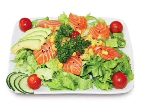 A7.Salade avocat saumon